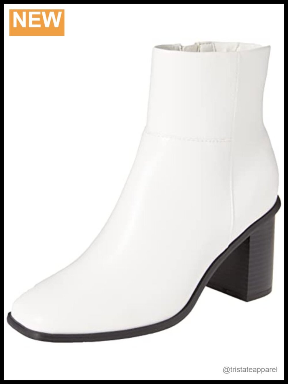 The Drop Ibita Ankle Boot Block Heel Side Zip